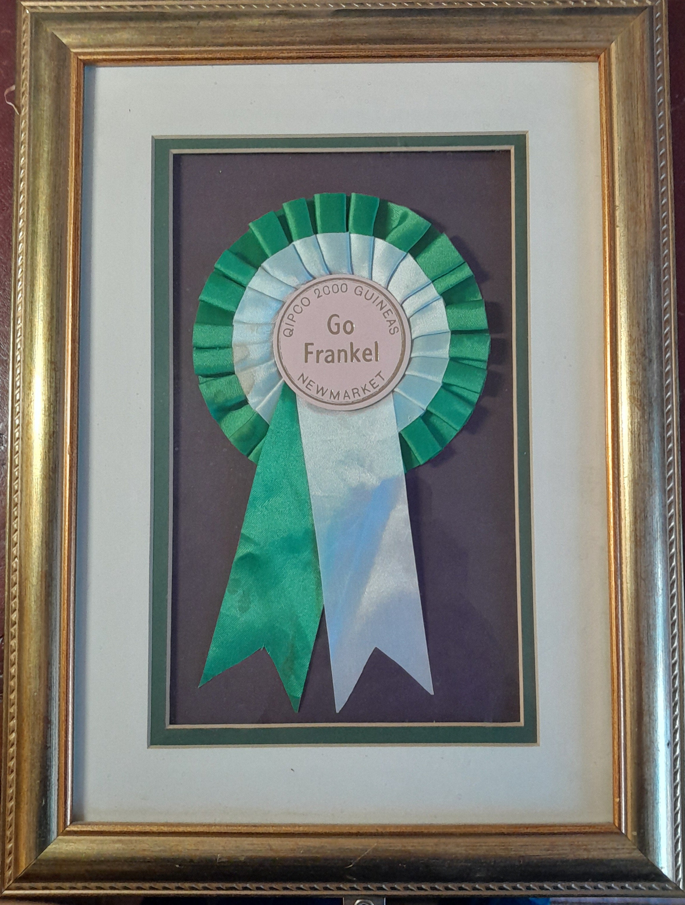 HORSE RACING - 2011 Newmarket QIPCO 2000 GUINEAS Rosette Presented to FRANKEL