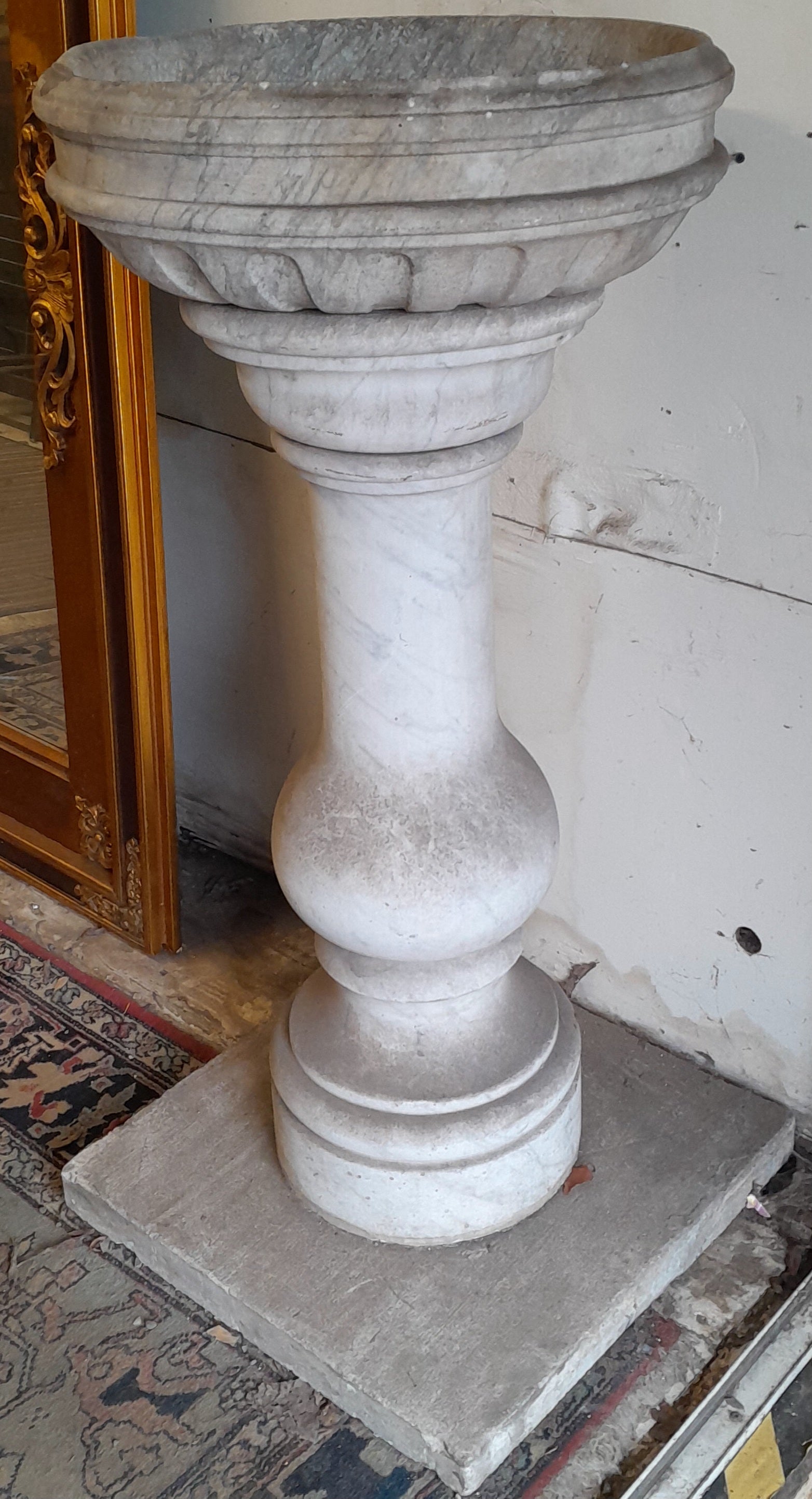 17th Century Marble Church Font