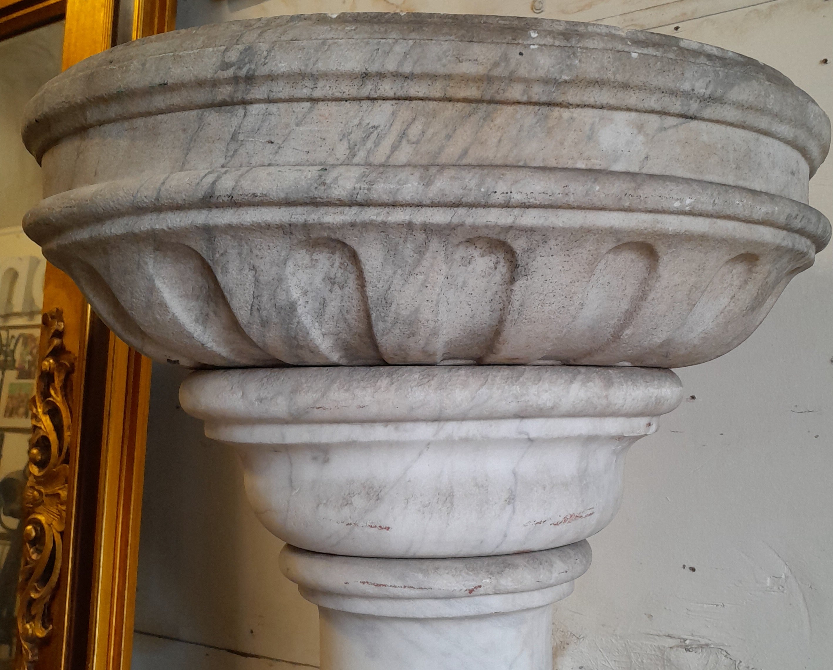 17th Century Marble Church Font