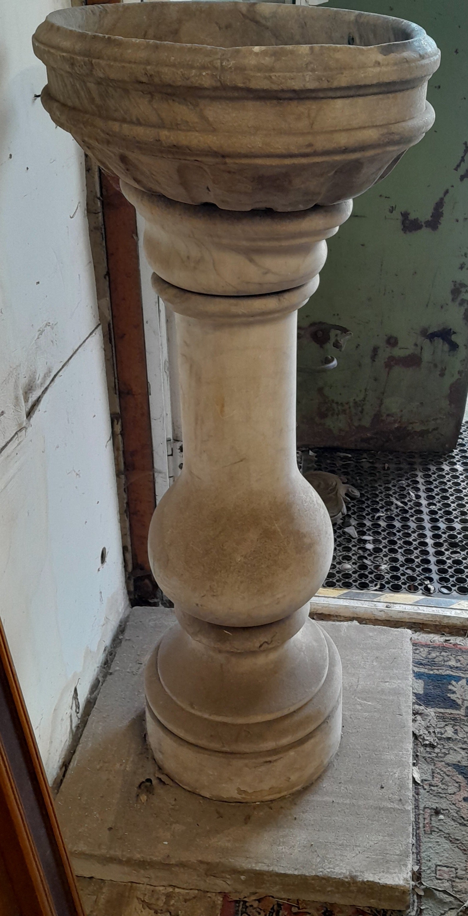 17th Century Marble Church Font