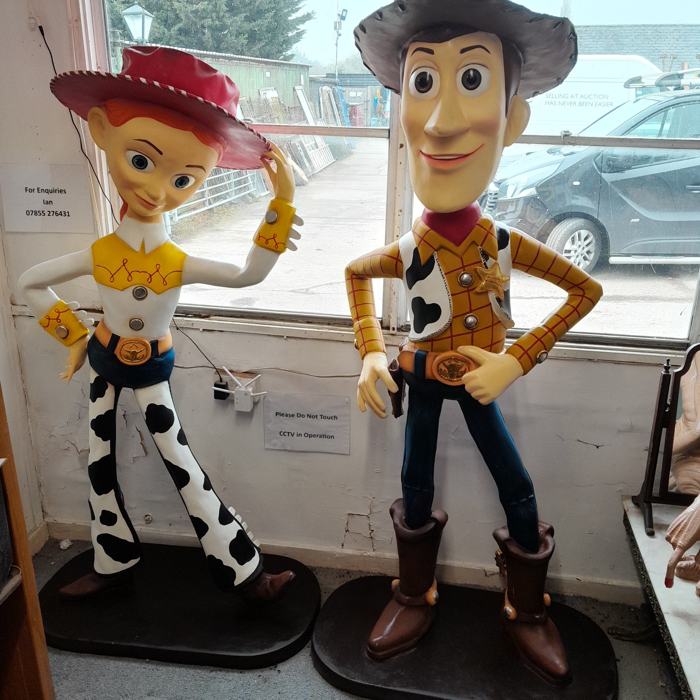 TOY STORY - Woody and Jessie Fibreglass Floor Standing Figures