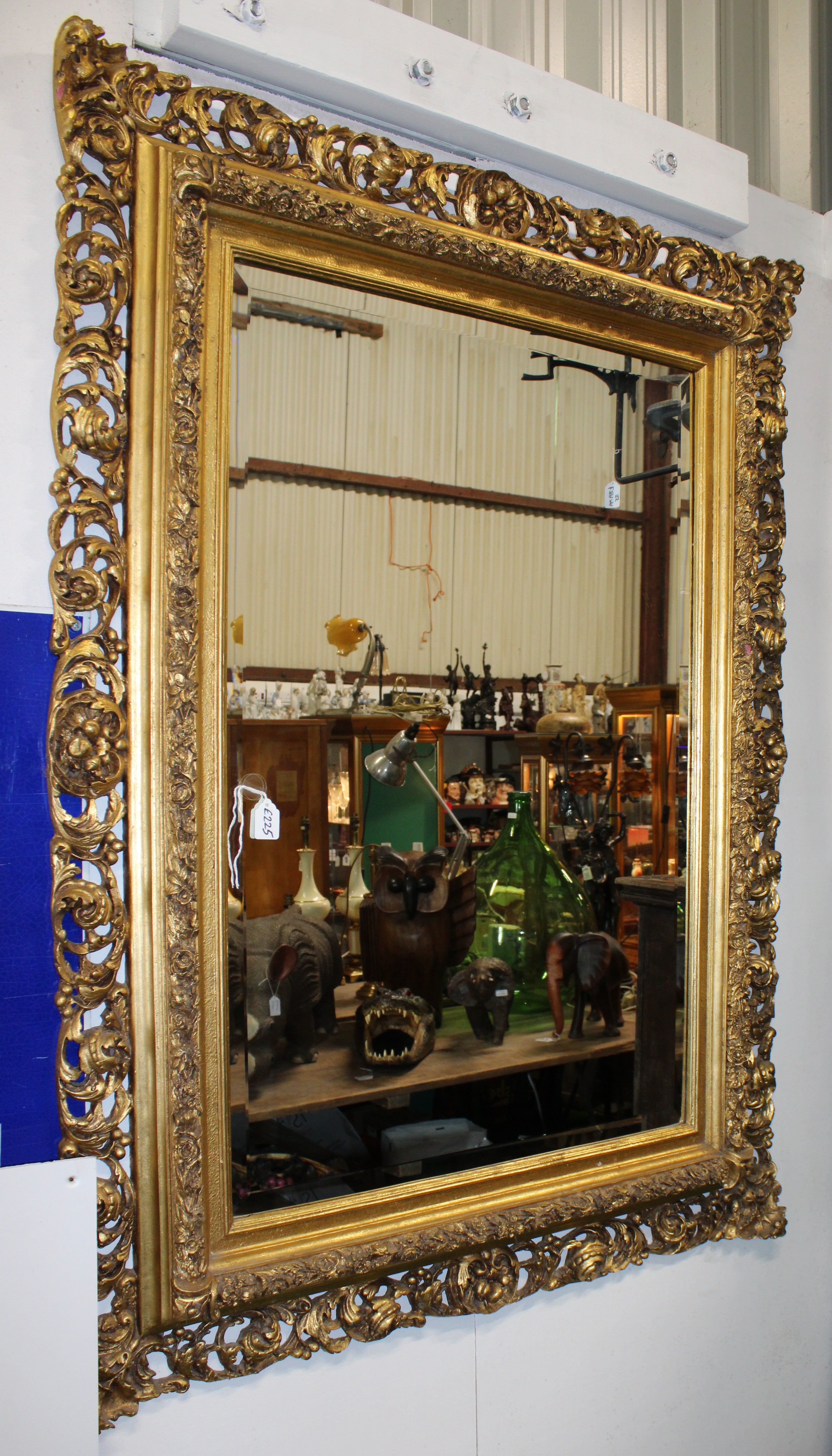 Large Gilt Framed Highly Decorative Mirror