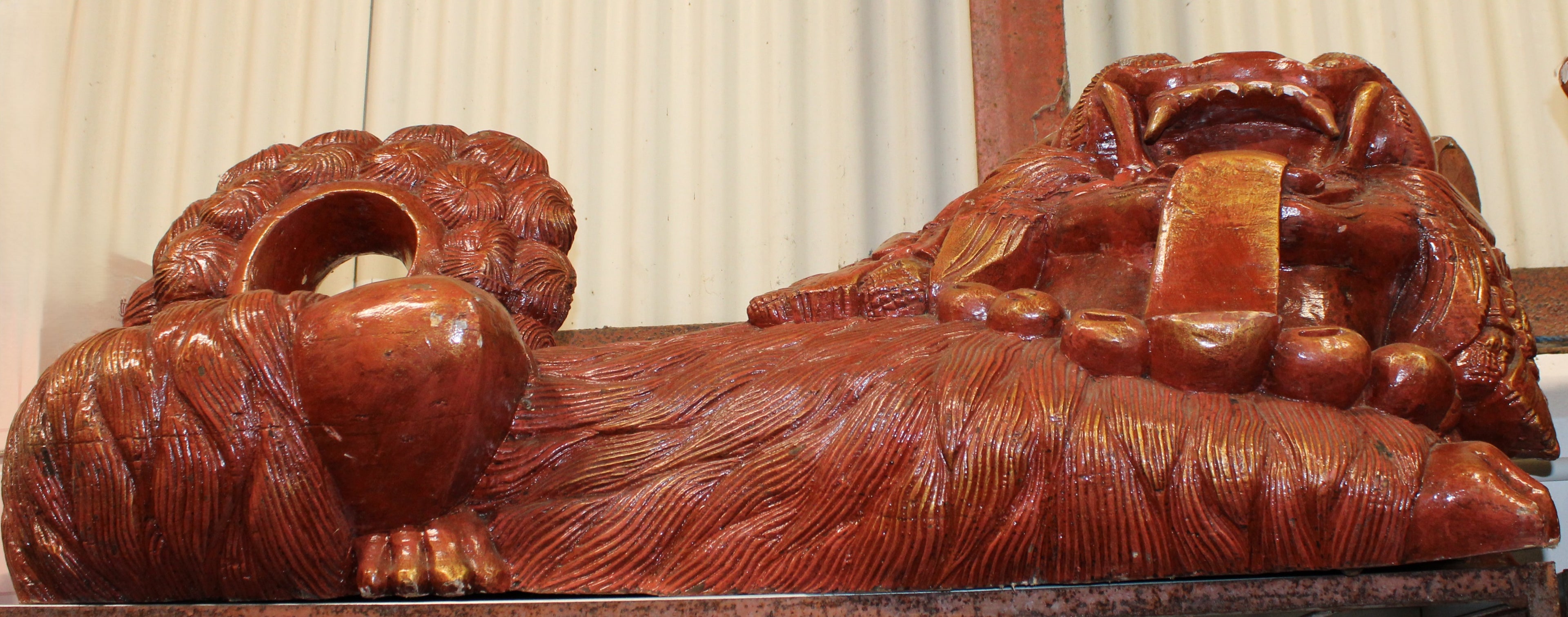 Large Wooden Oriental Dragons