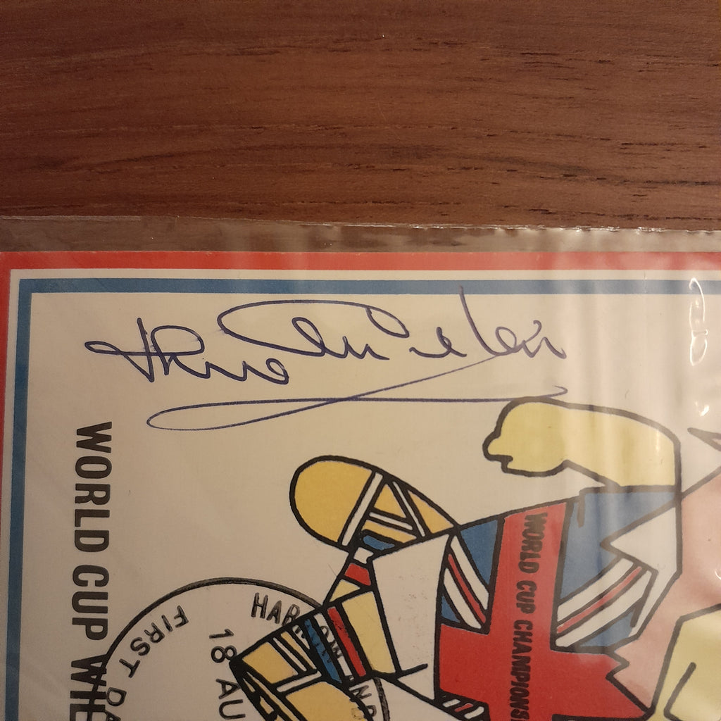1966 World Cup Willies Card Hand Signed by Jack Charlton